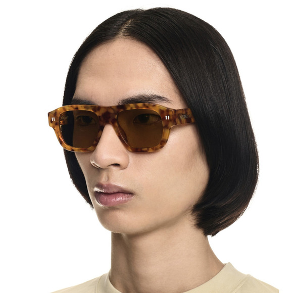 NWT Off White Oeri134F24Pla0016D62 Providence Light Havana Camel Sunglasses - Picture 1 of 5